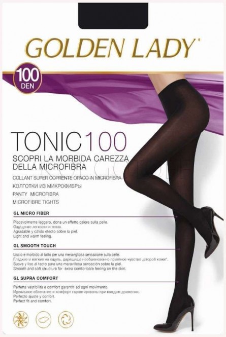 Плотные колготки из микрофибры оптом GOLDEN LADY Tonic 100