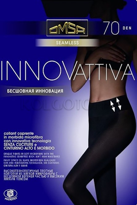 Бесшовные плотные колготки из микрофибры оптом OMSA INNOVATIVA 70