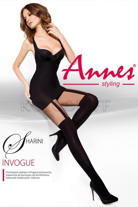 Колготки с имитацией чулок оптом Annes Sharini