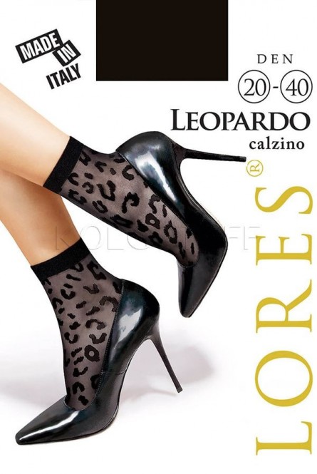 Носки женские с узором оптом LORES Leopardo calzino 20-40