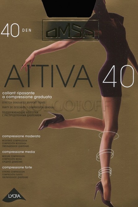 Классические поддерживающие колготки оптом OMSA Attiva 40