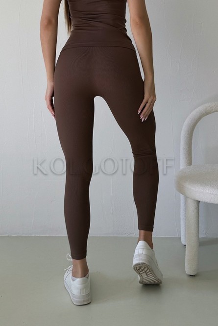Леггинсы бесшовные в рубчик оптом KOLGOTOFF Leggings Ribbed LIGHT