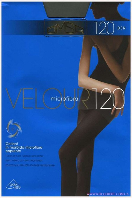 Плотные колготки из микрофибры оптом OMSA Velour 120