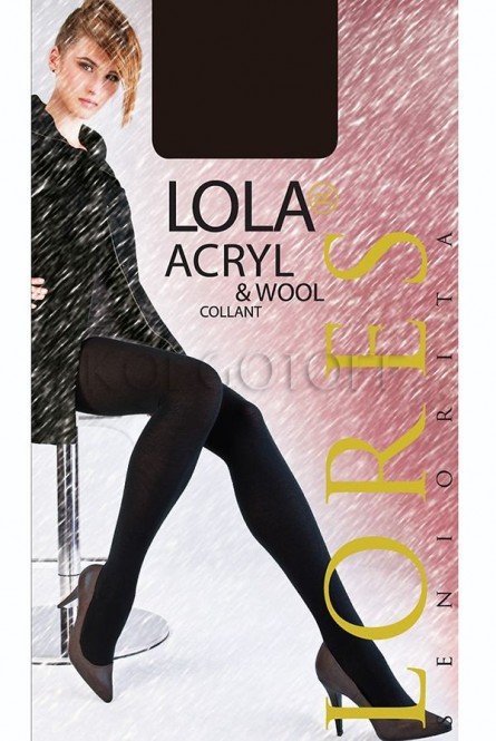 Тёплые колготки с шерстью оптом LORES Lola Acryl&Wool