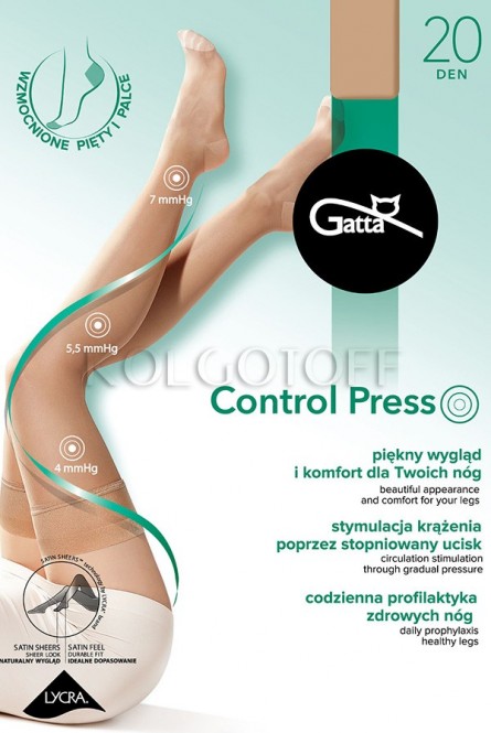 Чулки с распределённым давление оптом GATTA Control Press 20