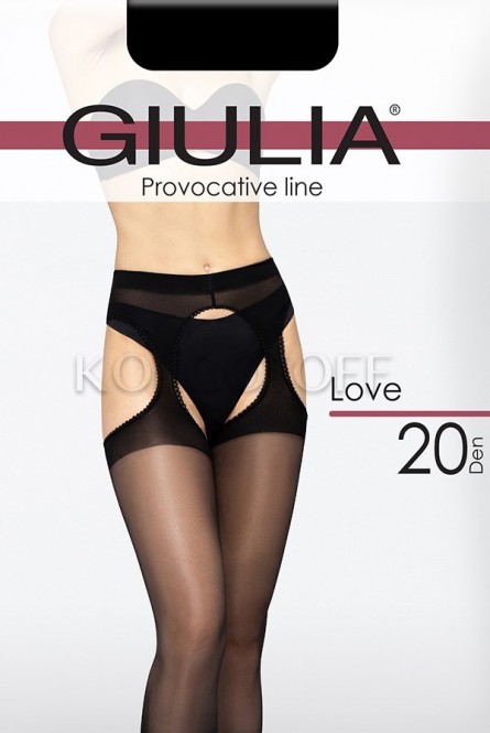 Колготки с имитацией чулок оптом GIULIA Love 20
