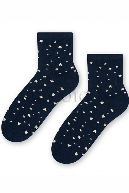 Носки женские с хлопком оптом STEVEN ART 099 звёздочки мелкие