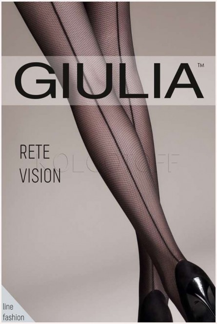 Колготки сетчатые со швом оптом GIULIA Rete Vision 40 model 4