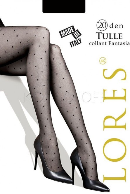 Колготки с узором в точку оптом LORES Tulle 20