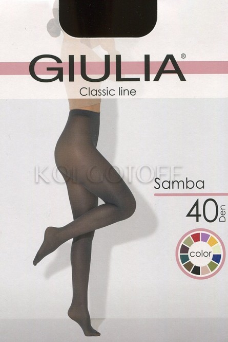 Колготки цветные женские оптом GIULIA SAMBA 40