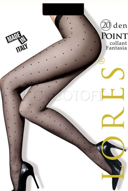 Колготки с узором оптом LORES Point 20