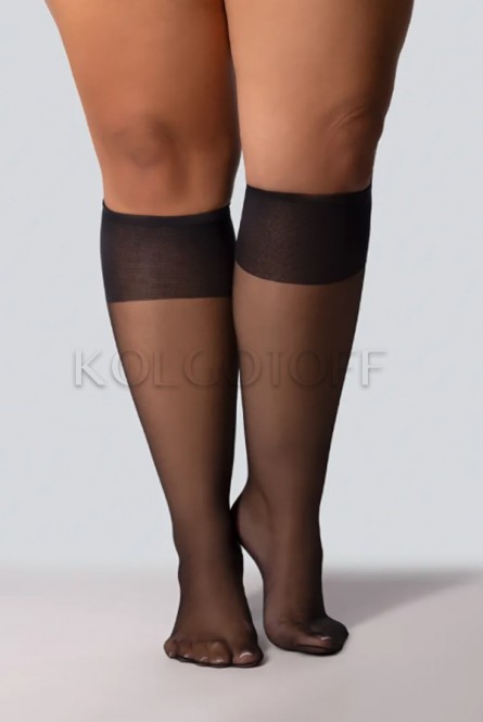 Гольфы женские большого размера оптом MONA CHARLOTTE 20 knee-high socks