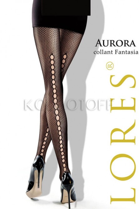 Колготки сетчатые с имитацией шва оптом LORES Aurora