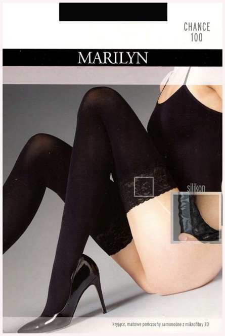 Чулки женские плотные оптом MARILYN Chance 100 