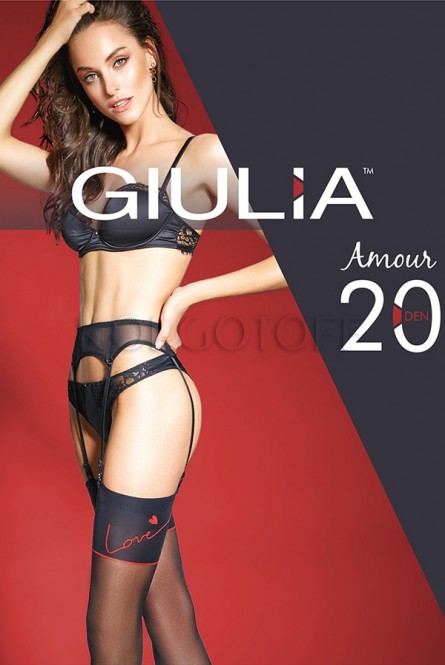Чулки под пояс оптом GIULIA Amour 20 model 1