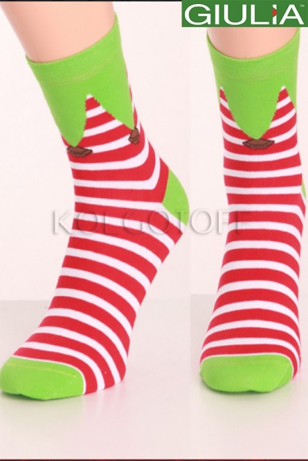 Мужские носки с новогодним узором оптом GIULIA MS3 SOFT NEW YEAR 20-02