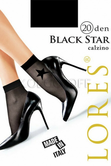 Носки женские с узором оптом LORES Black Star 20 calzino