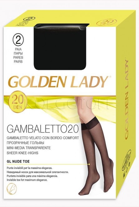 Классические женские гольфы GOLDEN LADY Gambaletto 20