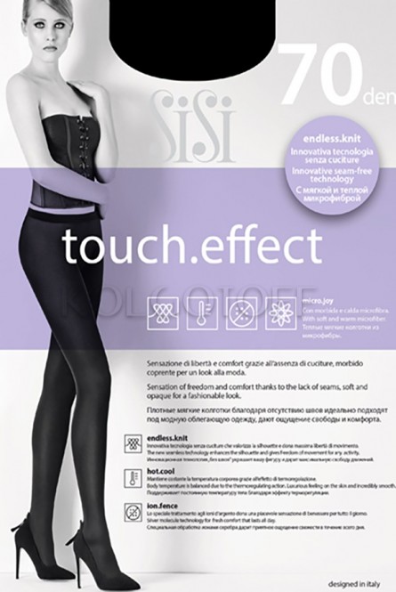 Бесшовные плотные колготки из микрофибры оптом SISI TOUCH EFFECT 70