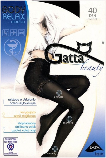 Противоварикозные колготки с шортиками оптом GATTA Body Relax Medica 40