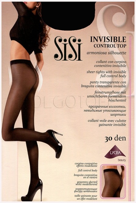 Колготки женские моделирующие оптом SISI Invisible Control Top 30