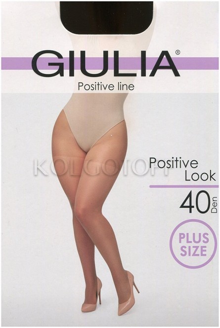 Колготки женские большого размера GIULIA Positive Look 40 XXL