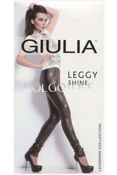 Леггинсы женские оптом GIULIA Leggy Shine model 3  шкіра