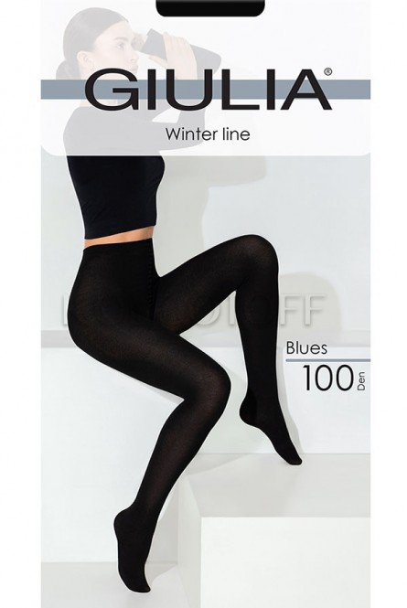 Колготки женские плотные оптом GIULIA Blues 100