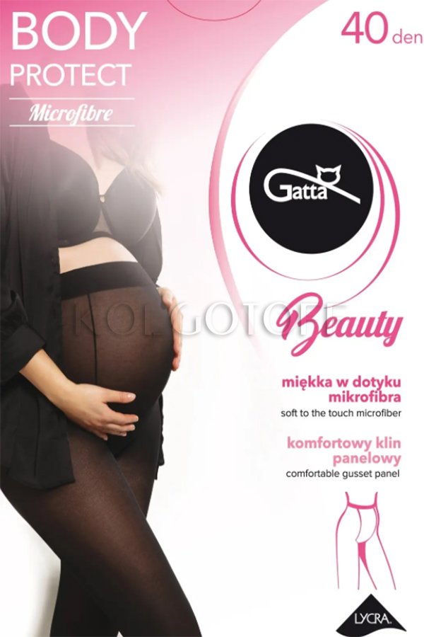 Колготки для вагітних із мікрофібри GATTA Body Protect microfibre 40