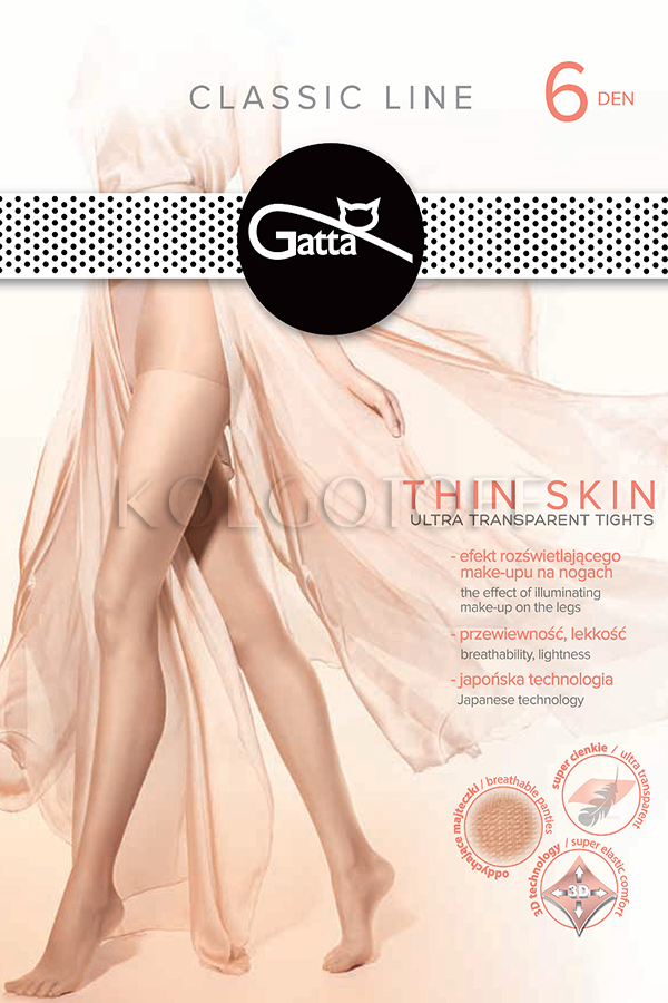 Ультратонкі літні колготки оптом GATTA Thin Skin 6