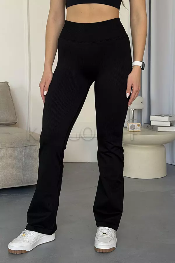 Лосины клёш в рубчик оптом KOLGOTOFF Leggings DEFINE FLARED RIBBED LUXE