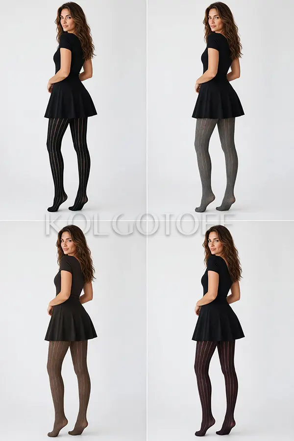Колготки женские с хлопком оптом LEVANTE B02A Collant Cotton