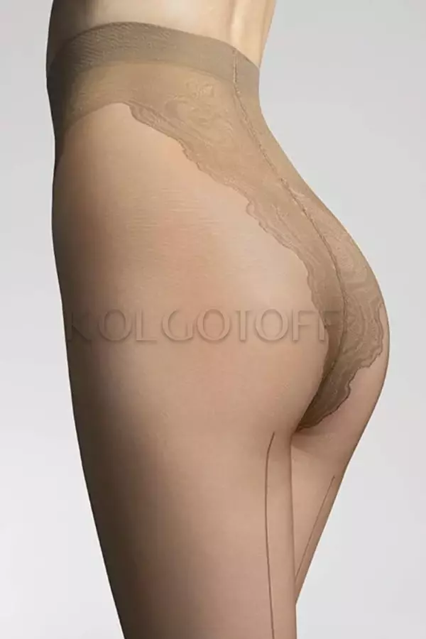 Колготки с ажурными трусиками и швом оптом GATTA Chiara 20