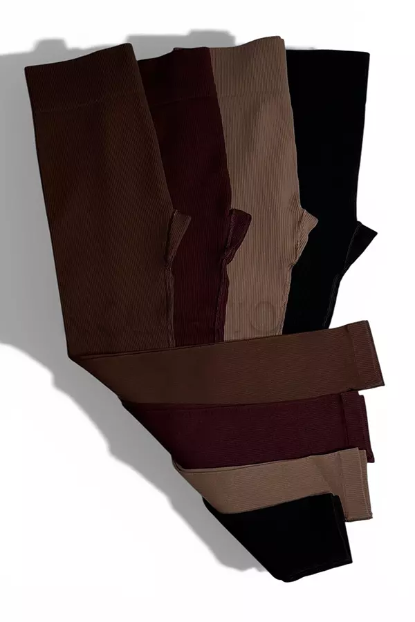 Леггинсы бесшовные в рубчик оптом KOLGOTOFF Leggings Basic Ribbed plus size