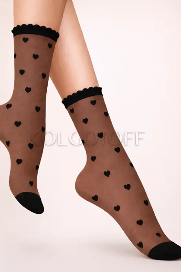 Носки женские с узором оптом LORES Cuori 20 calzino