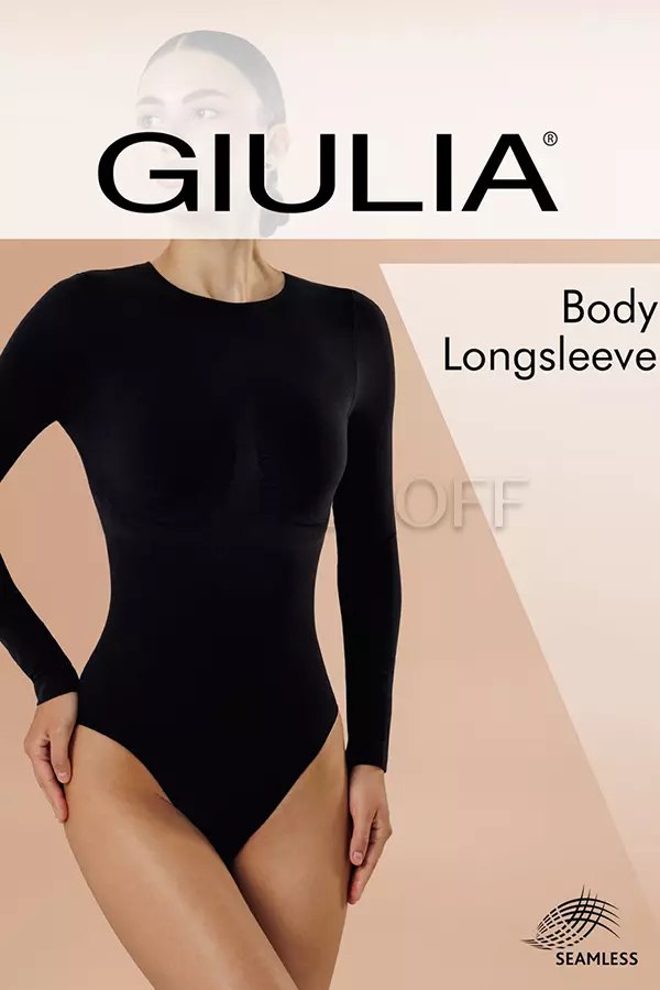 Боди бесшовное оптом GIULIA BODY Longsleeve