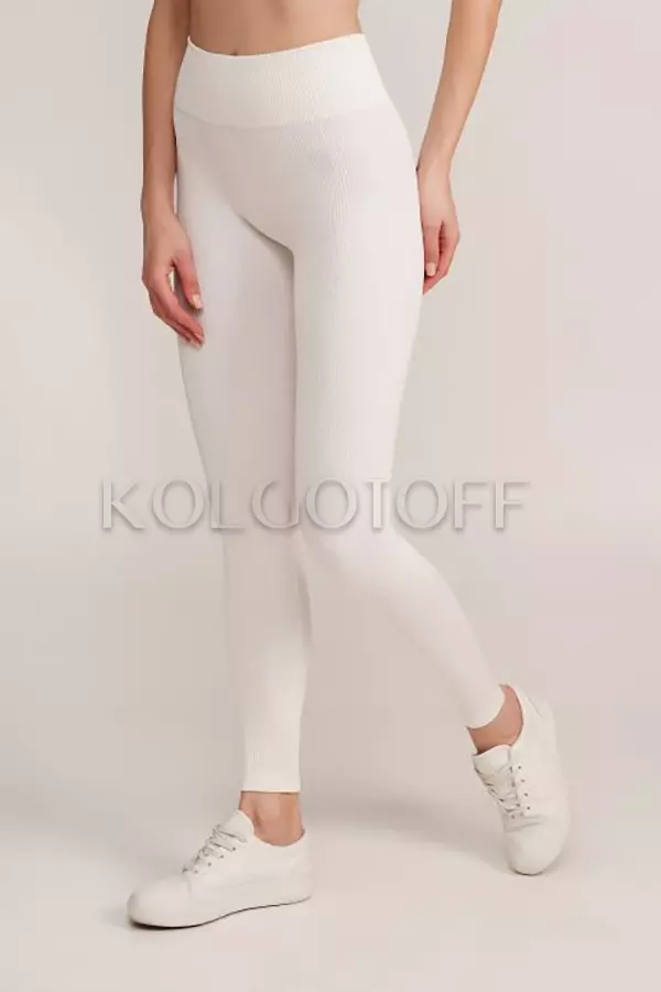 Леггинсы бесшовные в рубчик оптом GIULIA Leggings RIB model 02 без пуш ап