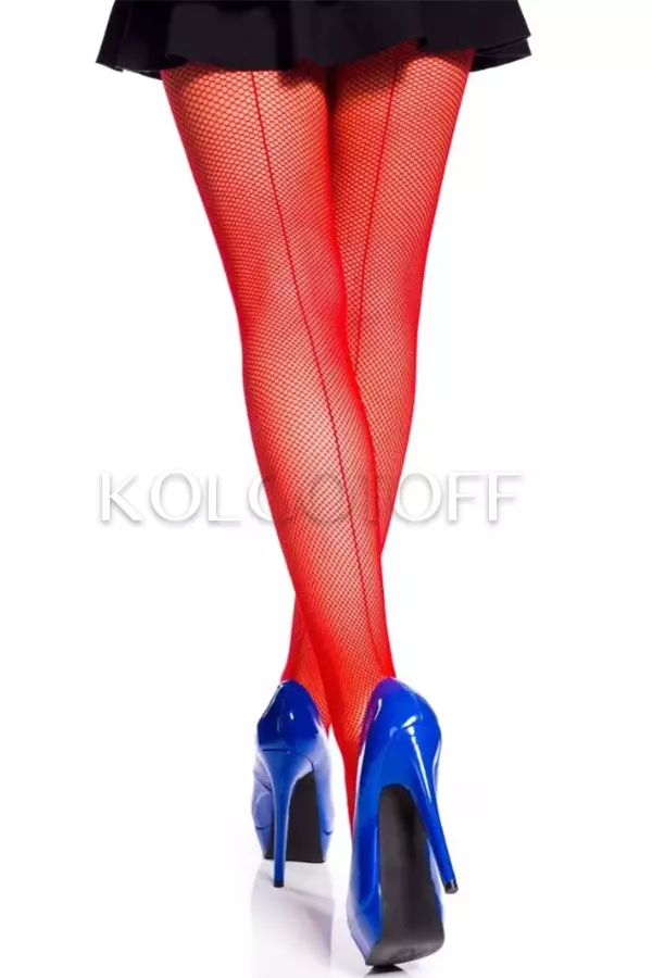 Колготки сетчатые со швом сзади оптом DOLORES Elen rete