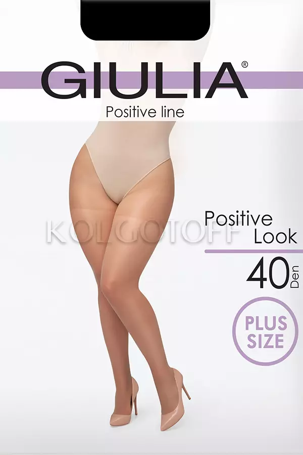 Колготки женские большого размера GIULIA Positive Look 40 XXL