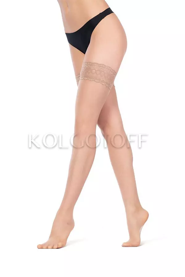 Чулки с кружевной каймой оптом PHILIPPE MATIGNON Oro 15 bas-jarretiere