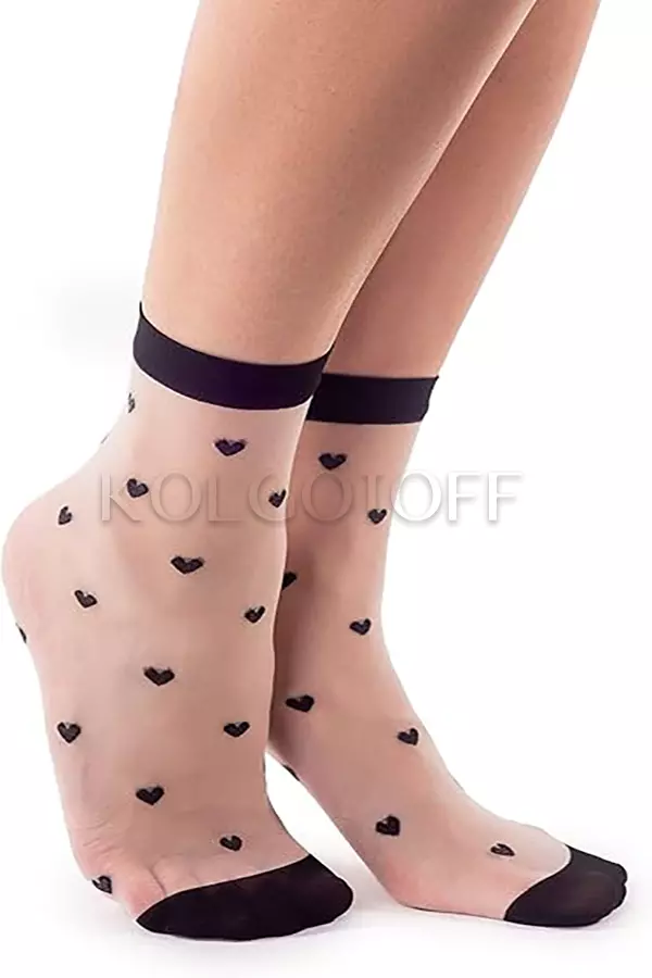 Носки женские с узором оптом LORES Cuori 20 calzino