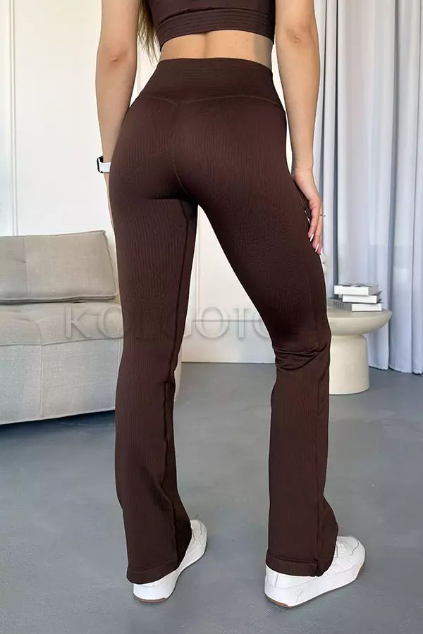 Лосины клёш в рубчик оптом KOLGOTOFF Leggings DEFINE FLARED RIBBED LUXE