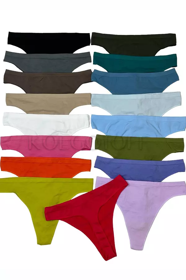 Бесшовные трусики-стринг оптом GIULA String briefs color