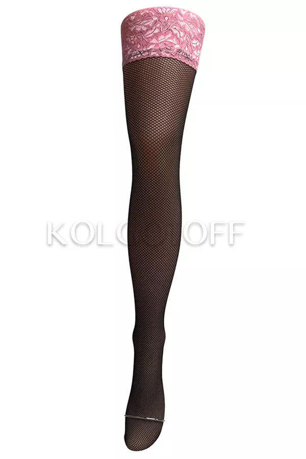 Чулки сетчатые оптом DOLORES Rosa Rete calze erotic line
