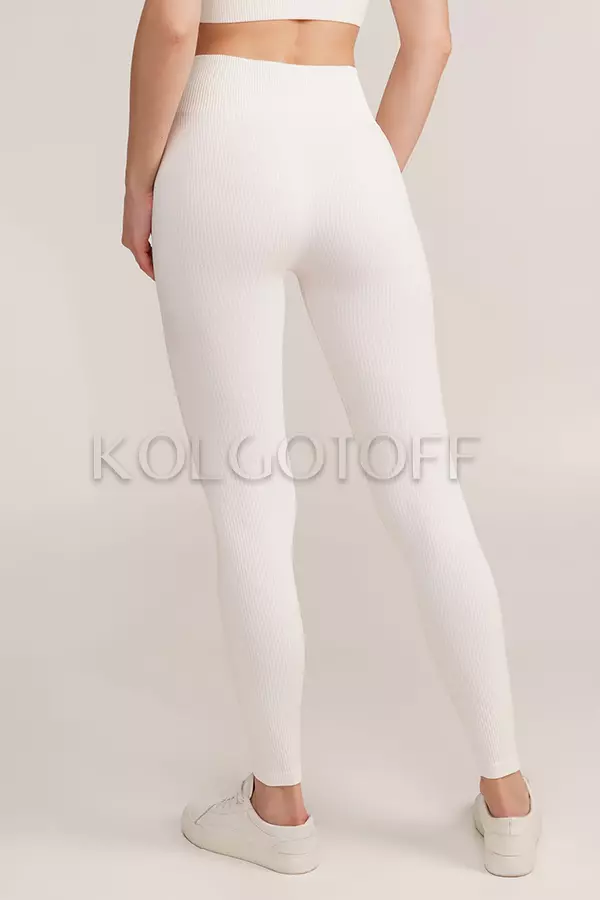 Леггинсы бесшовные в рубчик оптом GIULIA Leggings RIB model 02 без пуш ап