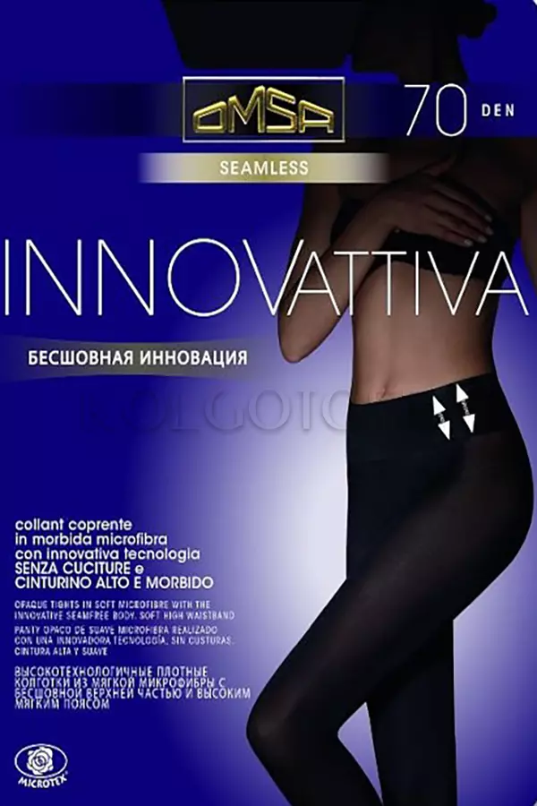 Бесшовные плотные колготки из микрофибры оптом OMSA INNOVATIVA 70