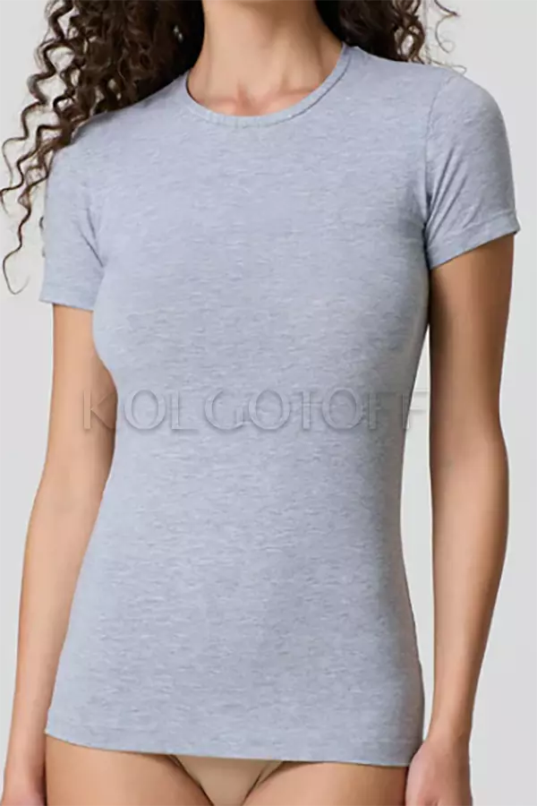 Женская хлопковая футболка оптом JADEA by Intimo Artu 4180 GIROCOLLO