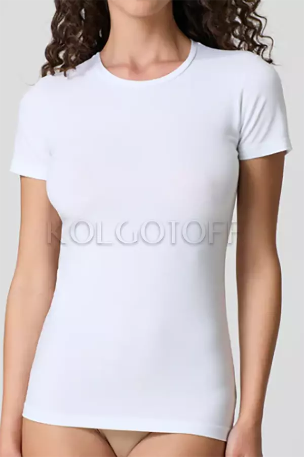 Женская хлопковая футболка оптом JADEA by Intimo Artu 4180 GIROCOLLO