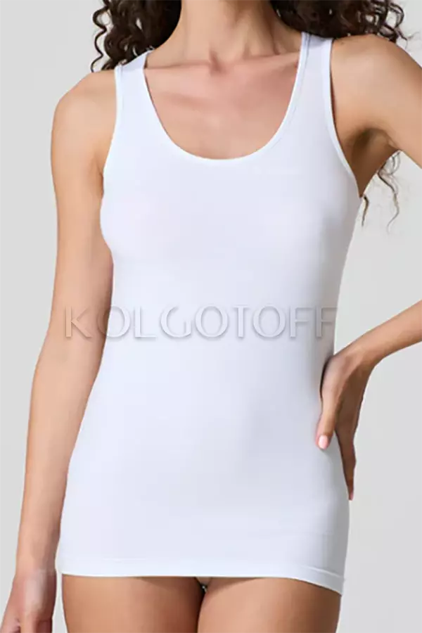 Женская хлопковая майка на широкой бретели оптом JADEA by Intimo Artu 4182