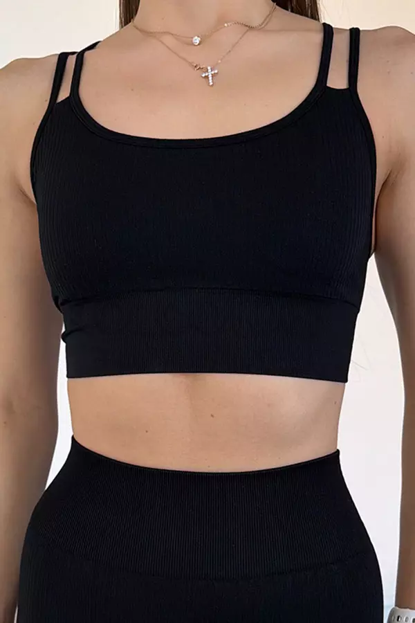 Бесшовный спортивный топ оптом KOLGOTOFF TOP Define Ribbed LUXE